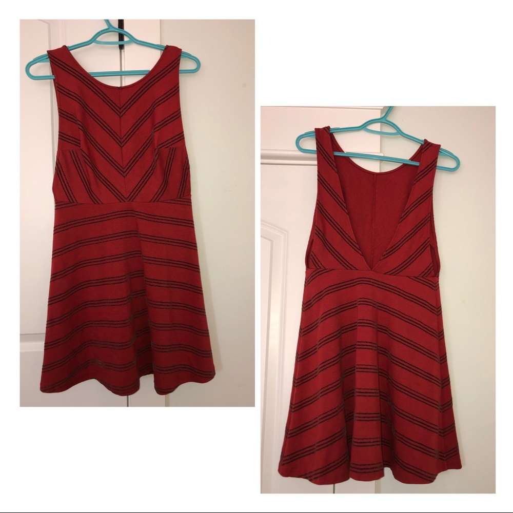 Burnt Orange backless dress from Free People
